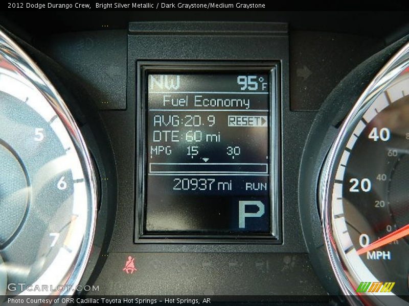 Bright Silver Metallic / Dark Graystone/Medium Graystone 2012 Dodge Durango Crew