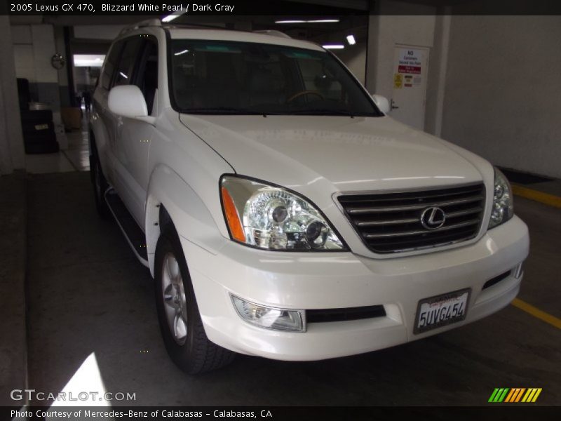 Blizzard White Pearl / Dark Gray 2005 Lexus GX 470