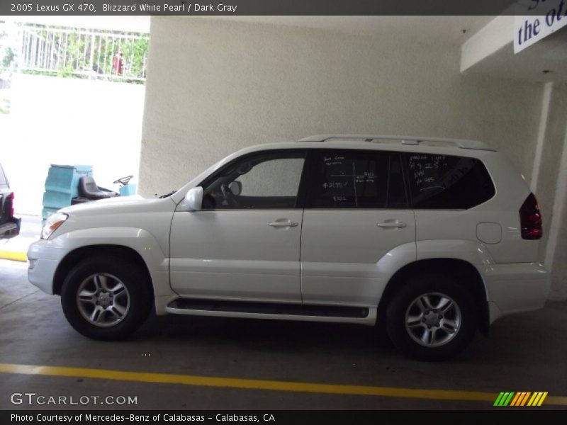 Blizzard White Pearl / Dark Gray 2005 Lexus GX 470