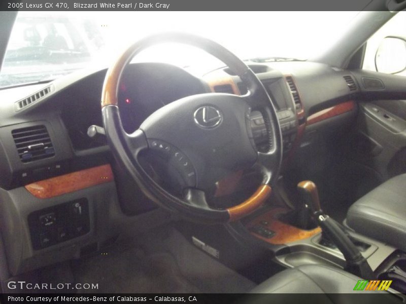 Blizzard White Pearl / Dark Gray 2005 Lexus GX 470