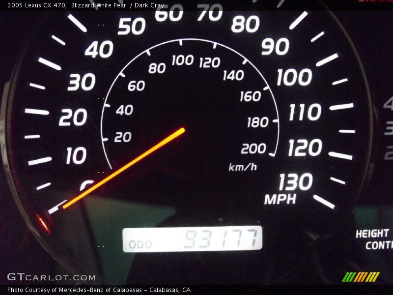 Blizzard White Pearl / Dark Gray 2005 Lexus GX 470