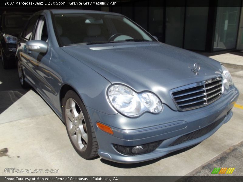 Granite Grey Metallic / Ash 2007 Mercedes-Benz C 230 Sport