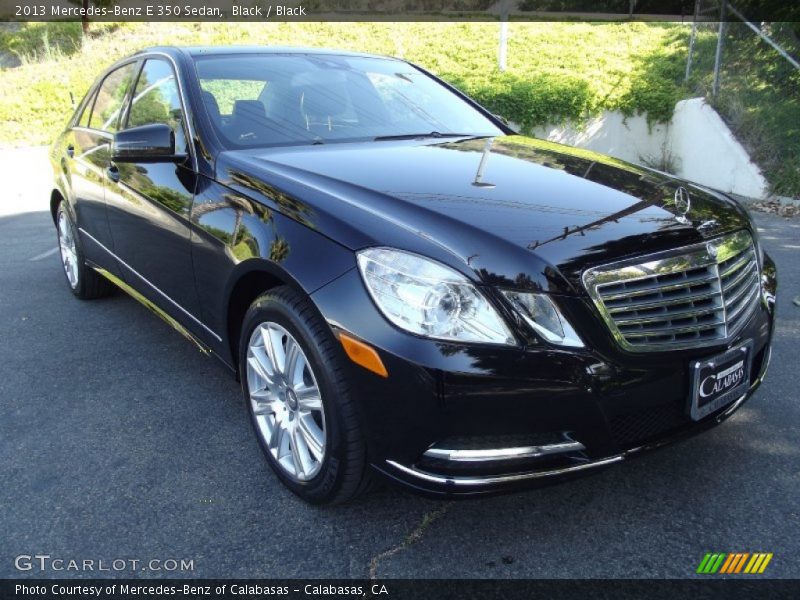 Black / Black 2013 Mercedes-Benz E 350 Sedan