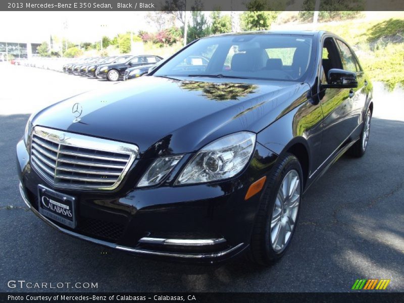 Black / Black 2013 Mercedes-Benz E 350 Sedan