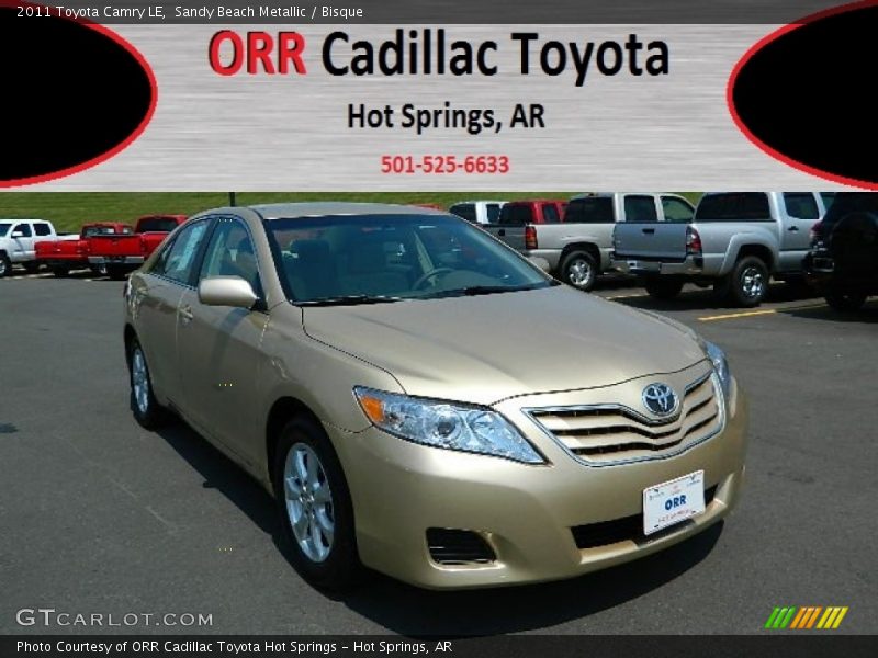 Sandy Beach Metallic / Bisque 2011 Toyota Camry LE