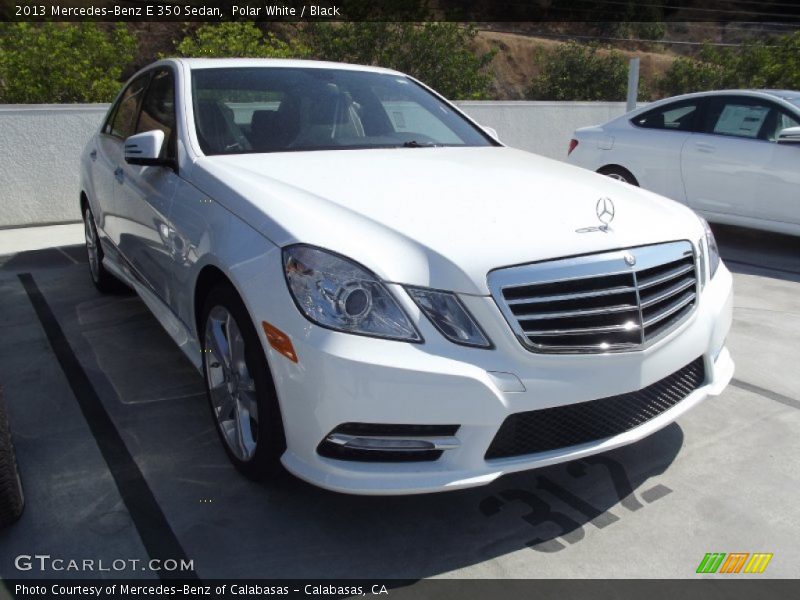 Polar White / Black 2013 Mercedes-Benz E 350 Sedan