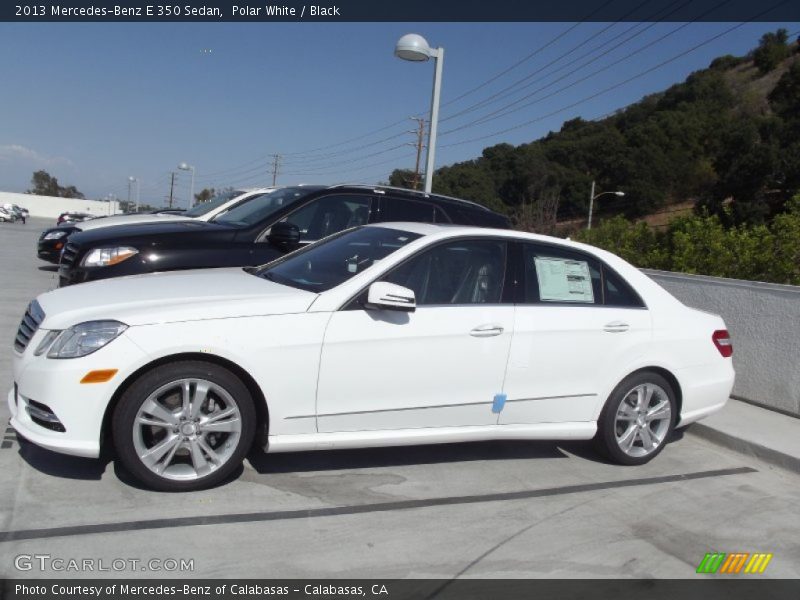 Polar White / Black 2013 Mercedes-Benz E 350 Sedan