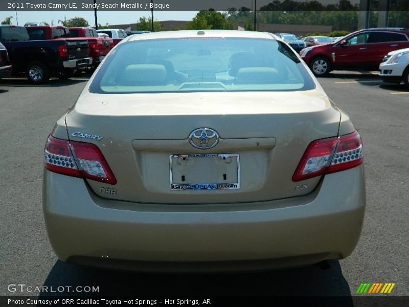 Sandy Beach Metallic / Bisque 2011 Toyota Camry LE