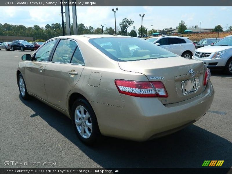 Sandy Beach Metallic / Bisque 2011 Toyota Camry LE