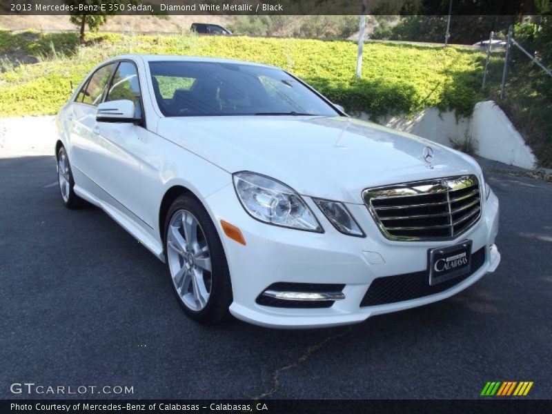 Diamond White Metallic / Black 2013 Mercedes-Benz E 350 Sedan