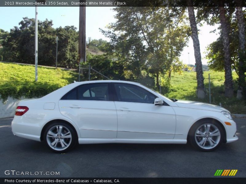 Diamond White Metallic / Black 2013 Mercedes-Benz E 350 Sedan