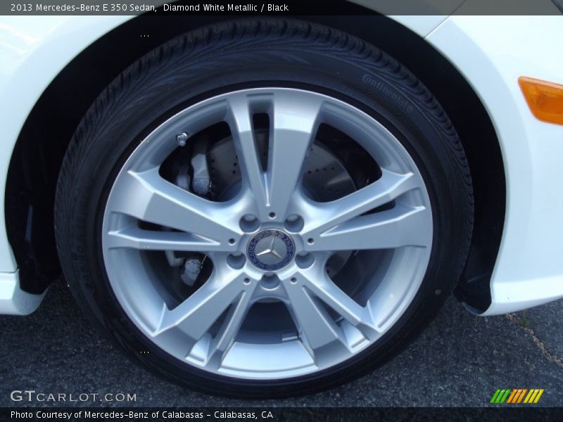 Diamond White Metallic / Black 2013 Mercedes-Benz E 350 Sedan