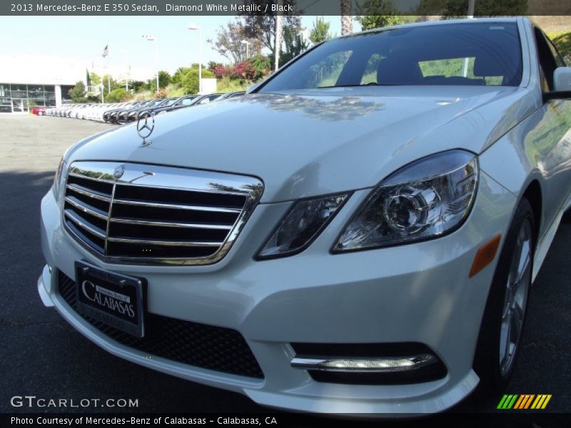 Diamond White Metallic / Black 2013 Mercedes-Benz E 350 Sedan