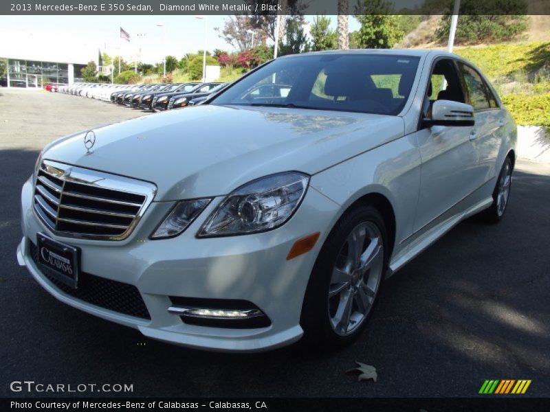 Diamond White Metallic / Black 2013 Mercedes-Benz E 350 Sedan