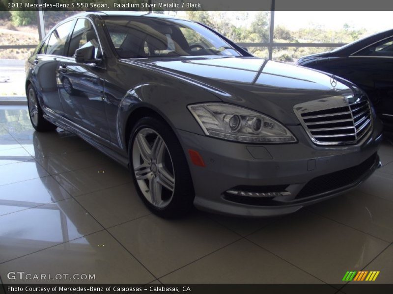 Paladium Silver Metallic / Black 2012 Mercedes-Benz S 550 Sedan