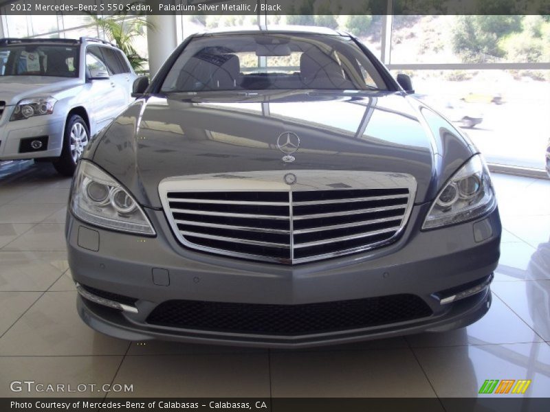 Paladium Silver Metallic / Black 2012 Mercedes-Benz S 550 Sedan