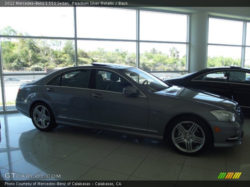 Paladium Silver Metallic / Black 2012 Mercedes-Benz S 550 Sedan