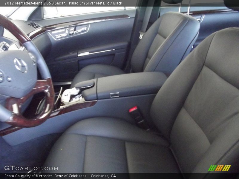 Paladium Silver Metallic / Black 2012 Mercedes-Benz S 550 Sedan