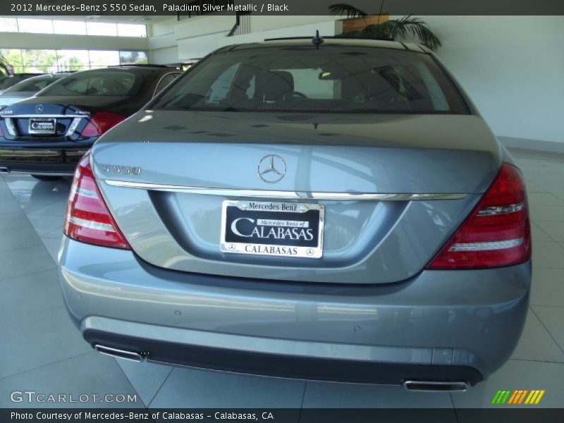 Paladium Silver Metallic / Black 2012 Mercedes-Benz S 550 Sedan