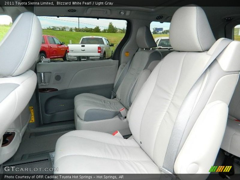 Blizzard White Pearl / Light Gray 2011 Toyota Sienna Limited