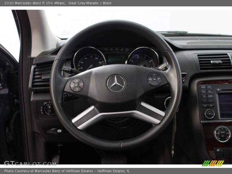 Steel Grey Metallic / Black 2010 Mercedes-Benz R 350 4Matic