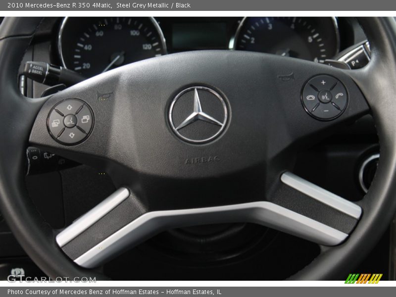 Steel Grey Metallic / Black 2010 Mercedes-Benz R 350 4Matic