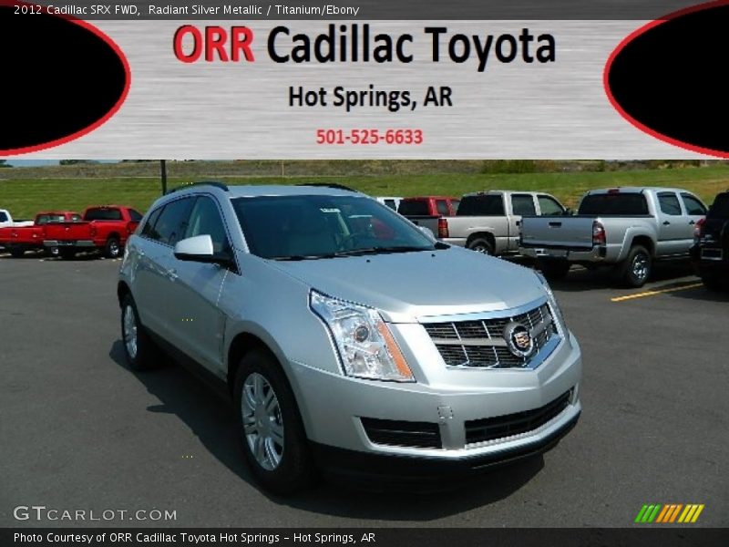 Radiant Silver Metallic / Titanium/Ebony 2012 Cadillac SRX FWD