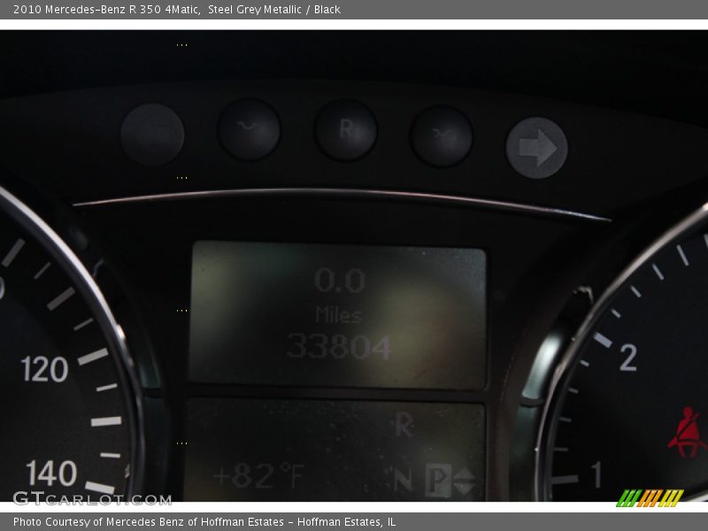 Steel Grey Metallic / Black 2010 Mercedes-Benz R 350 4Matic