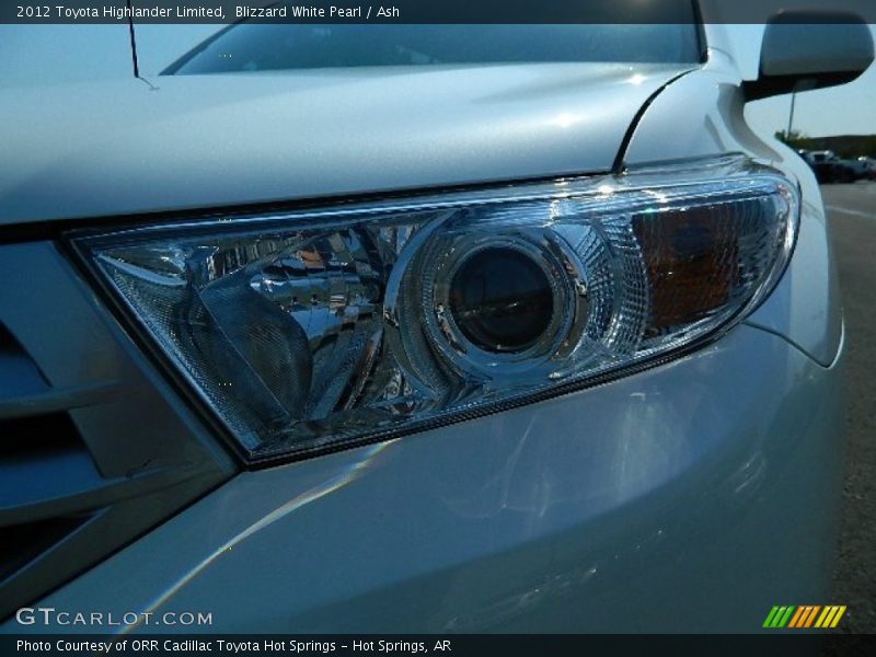 Blizzard White Pearl / Ash 2012 Toyota Highlander Limited