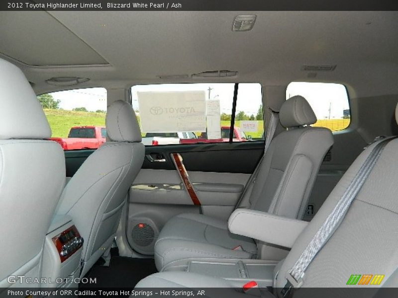 Blizzard White Pearl / Ash 2012 Toyota Highlander Limited
