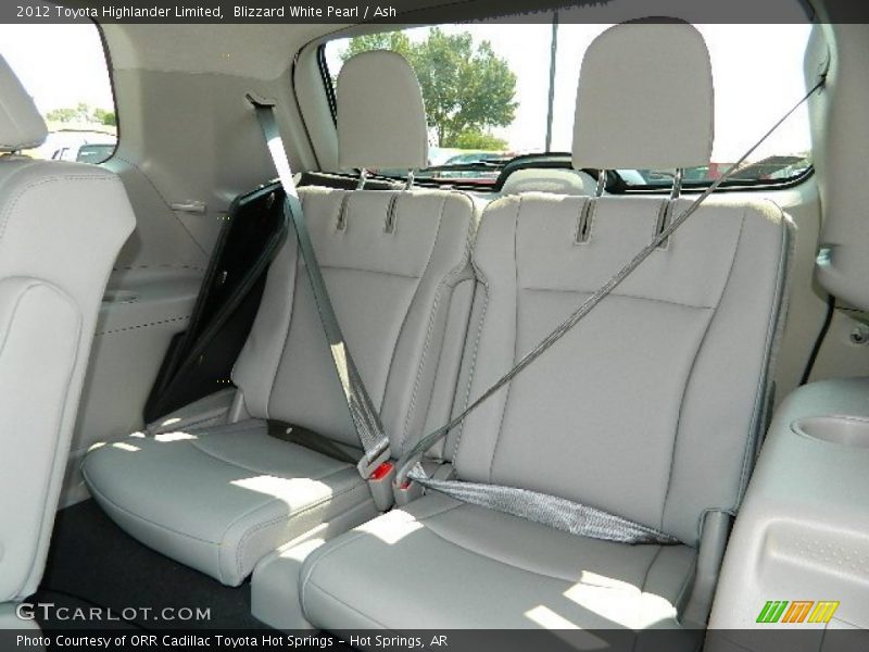 Blizzard White Pearl / Ash 2012 Toyota Highlander Limited