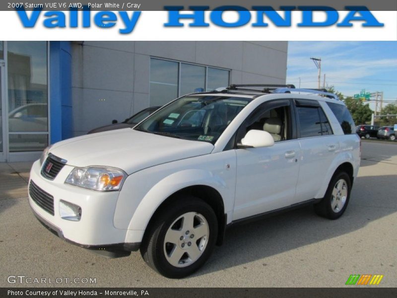 Polar White / Gray 2007 Saturn VUE V6 AWD