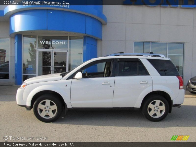 Polar White / Gray 2007 Saturn VUE V6 AWD