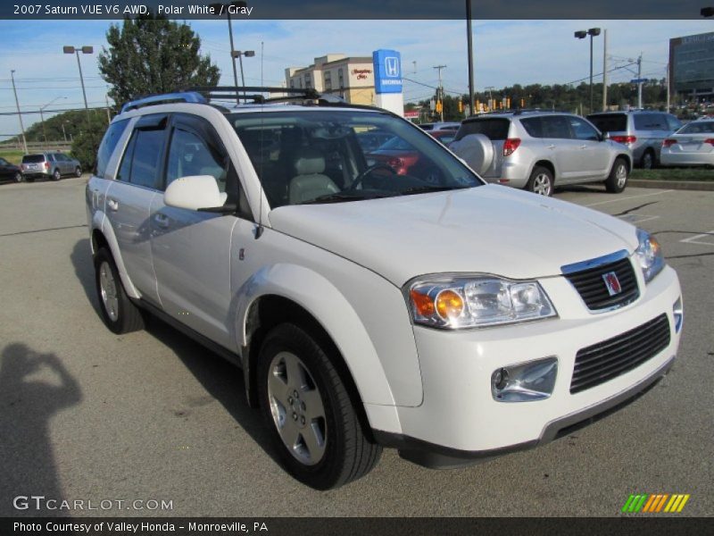 Polar White / Gray 2007 Saturn VUE V6 AWD