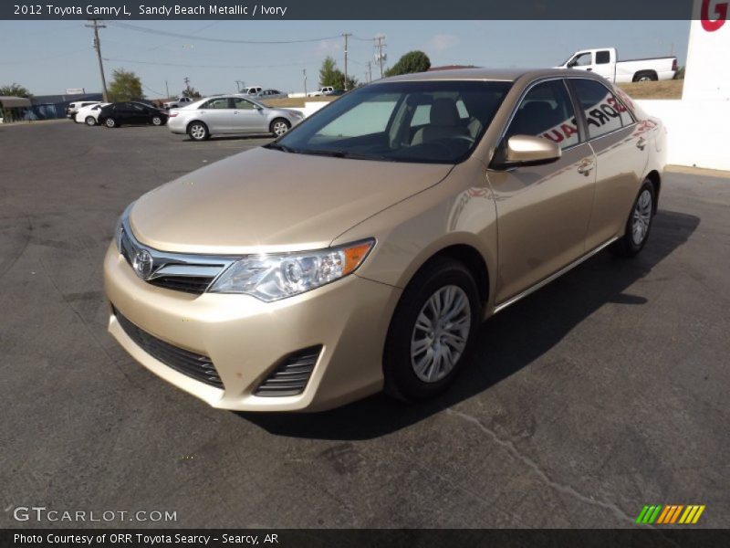 Sandy Beach Metallic / Ivory 2012 Toyota Camry L