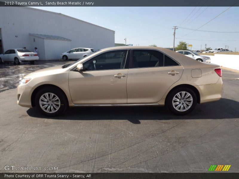 Sandy Beach Metallic / Ivory 2012 Toyota Camry L