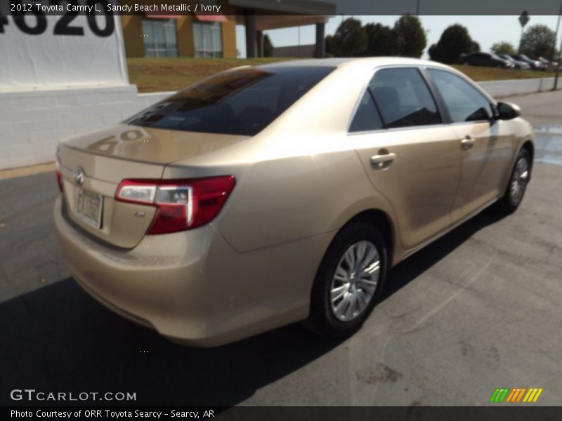 Sandy Beach Metallic / Ivory 2012 Toyota Camry L
