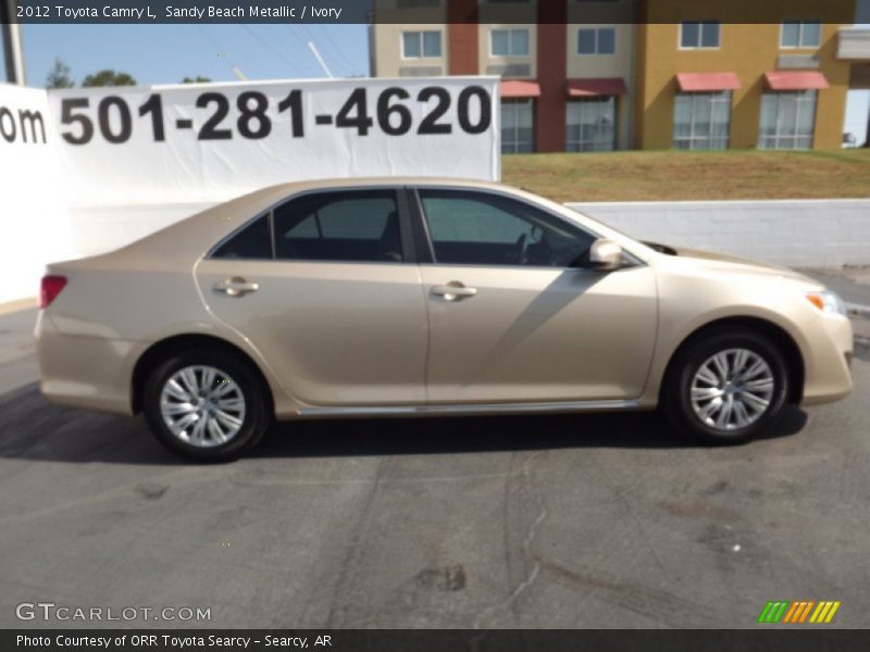Sandy Beach Metallic / Ivory 2012 Toyota Camry L
