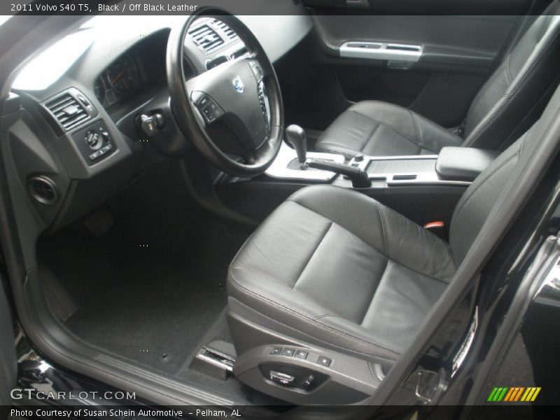 Black / Off Black Leather 2011 Volvo S40 T5