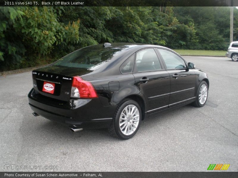 Black / Off Black Leather 2011 Volvo S40 T5