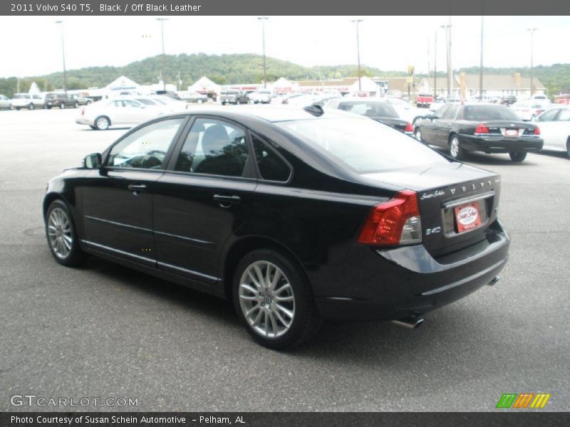 Black / Off Black Leather 2011 Volvo S40 T5
