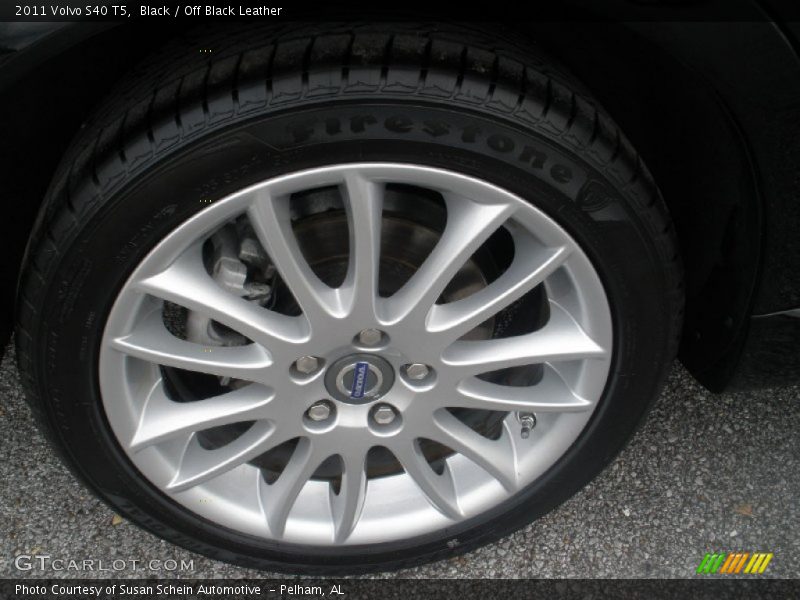 Black / Off Black Leather 2011 Volvo S40 T5