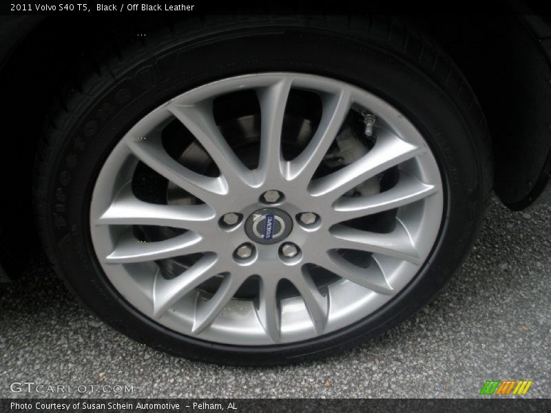 Black / Off Black Leather 2011 Volvo S40 T5