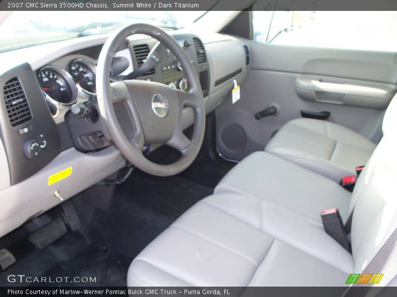 Summit White / Dark Titanium 2007 GMC Sierra 3500HD Chassis