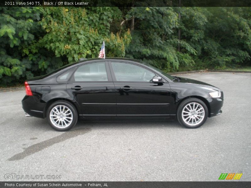 Black / Off Black Leather 2011 Volvo S40 T5
