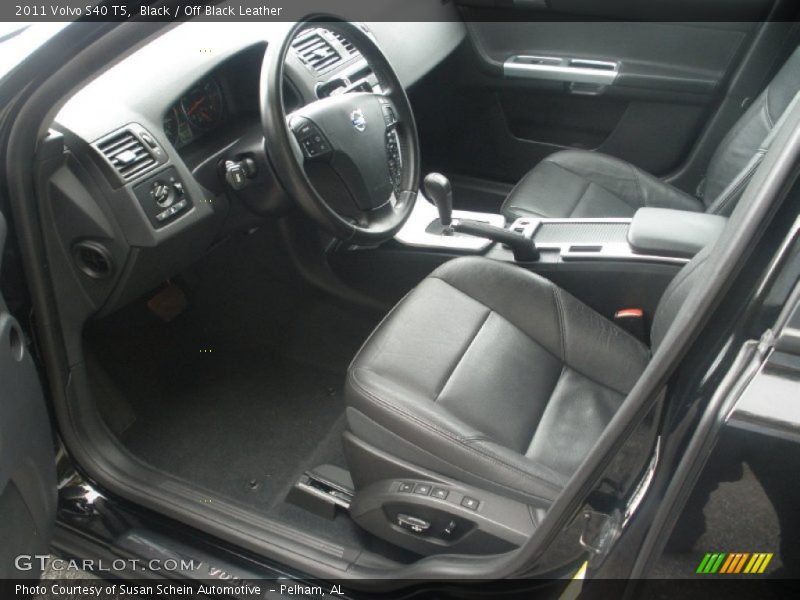 Black / Off Black Leather 2011 Volvo S40 T5