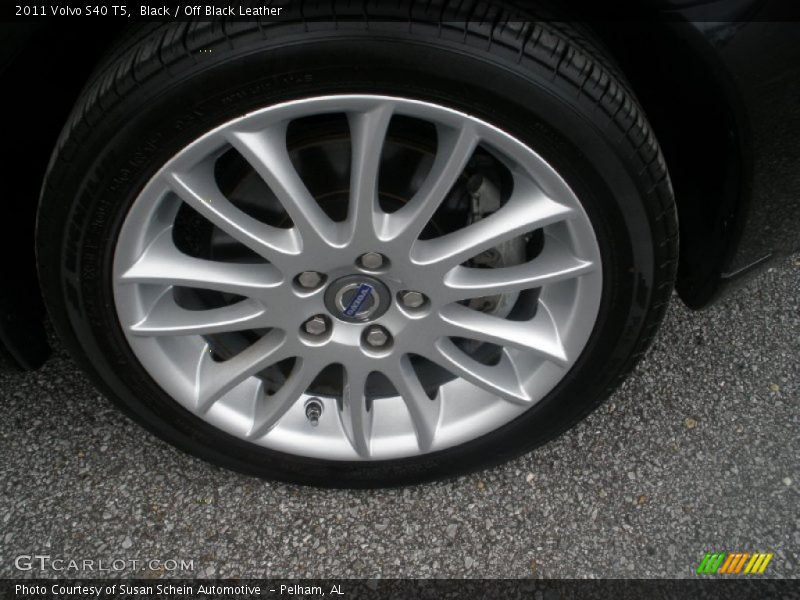 Black / Off Black Leather 2011 Volvo S40 T5