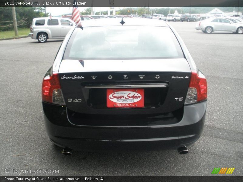 Black / Off Black Leather 2011 Volvo S40 T5