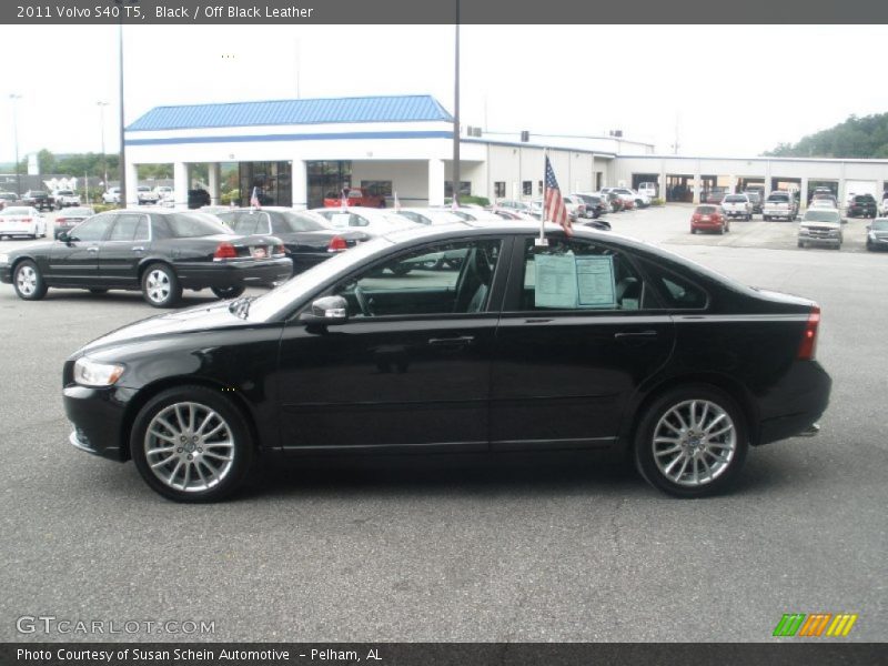 Black / Off Black Leather 2011 Volvo S40 T5