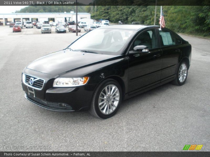 Black / Off Black Leather 2011 Volvo S40 T5